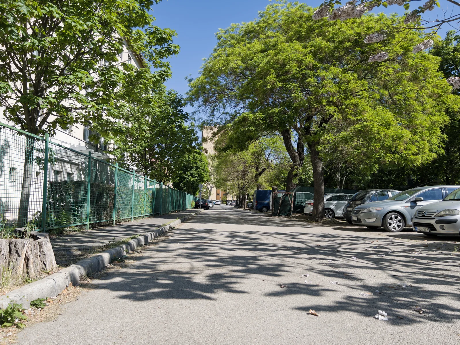 Szervizút a telepen